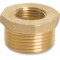 Verloopring messing 3/4" x 1/2" buitendraad x binnendraad