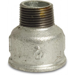 Verloopsok verzinkt 3/4" x 1/2" binnendraad x buitendraad