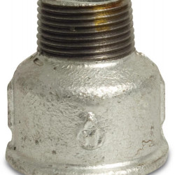 Verloopsok verzinkt 3/4" x 1/2" binnendraad x buitendraad
