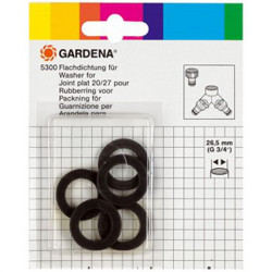 Gardena rubber ringen plat voor kraankoppeling 26,5 mm. (5300)