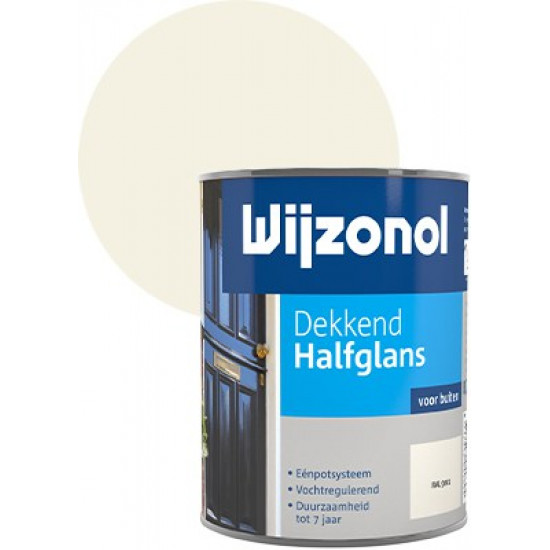 Wijzonol Halfglans dekkend (750 ml) RAL9001