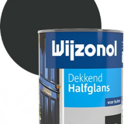 Wijzonol Halfglans dekkend (750 ml) zwart (9450)