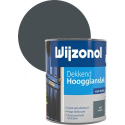 Wijzonol Hoogglanslak dekkend (750 ml) antraciet (9121)