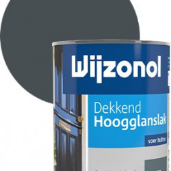 Wijzonol Hoogglanslak dekkend (750 ml) antraciet (9121)