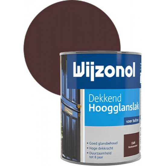 Wijzonol Hoogglanslak dekkend (750 ml) bordeauxrood (9346)