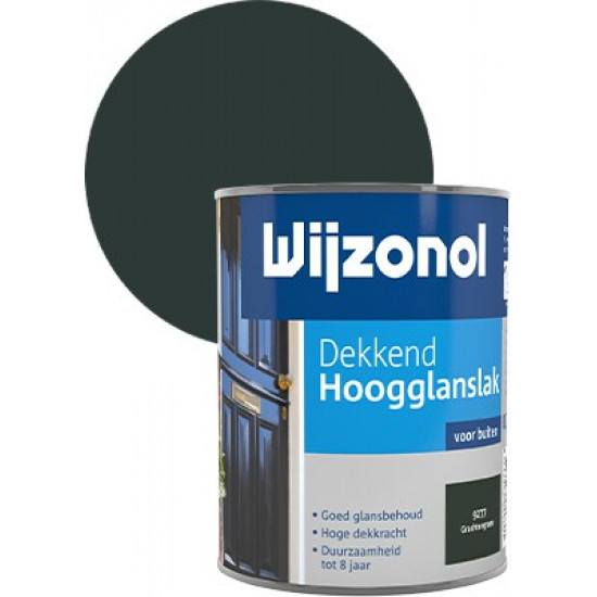 Wijzonol Hoogglanslak dekkend (750 ml) grachtengroen (9277)