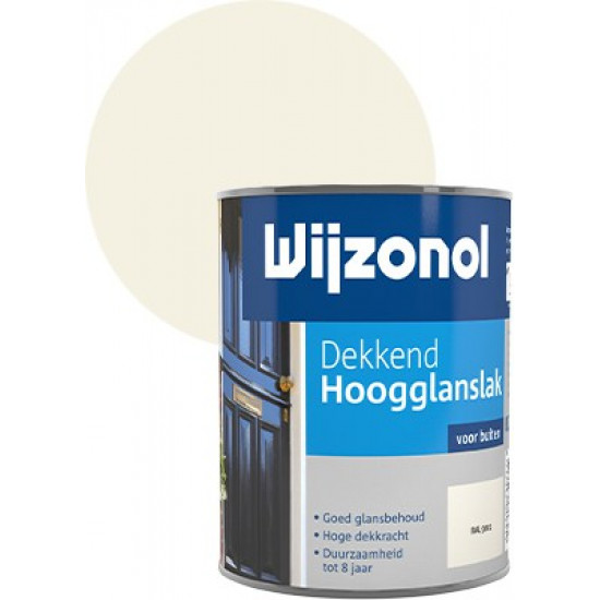 Wijzonol Hoogglanslak dekkend (750 ml) RAL9001