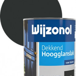Wijzonol Hoogglanslak dekkend (750 ml) zwart (9450)