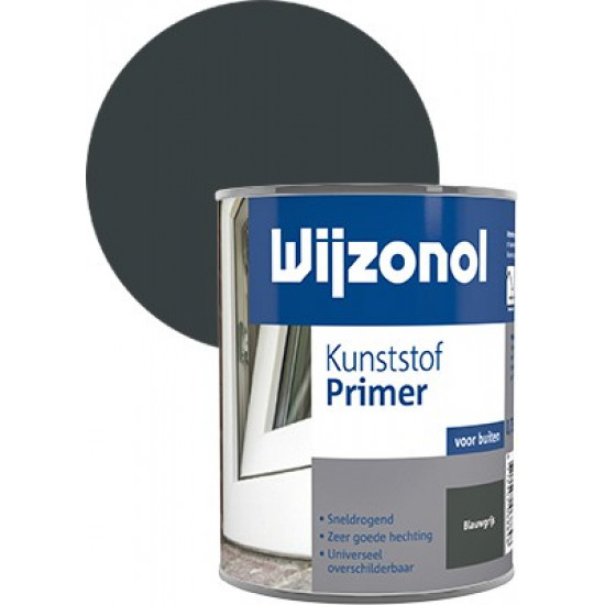 Wijzonol Primer kunststof (750 ml) blauwgrijs