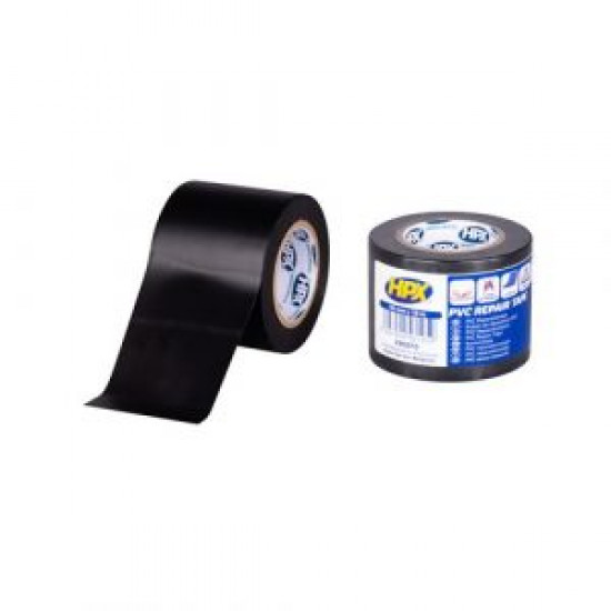 Kuiltape / Kuilplakband (zwart) 10 mtr x 5 cm