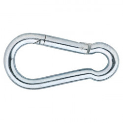 Karabijnhaak verzinkt 10 x 100 mm