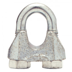 Staaldraadklem 1/8  (3 mm.) verzinkt