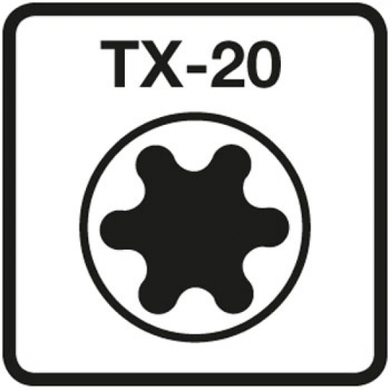 Dynaplus spaanplaatschroef TORX verzinkt plattekop 4.0x20 (doos/200 st)