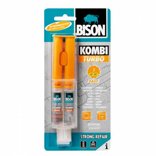 Bison kombi turbo lijm 24 ml.