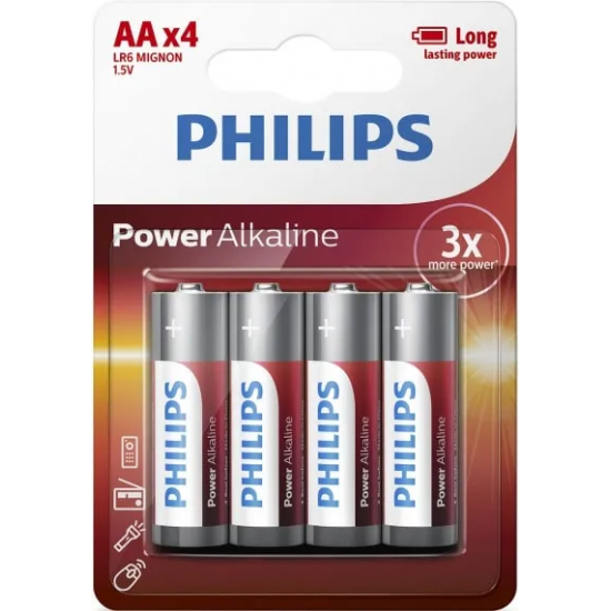 Philips batterijen LR6/AM3 (AA)