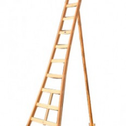 Houten driepootladder 16 sporten