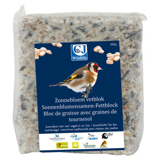 WILDBIRD VETBLOK MET ZONNEBLOEMZADEN 300 G ZONNEBLOEM