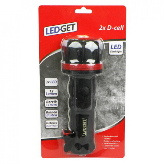 Ledget zaklamp LED voor 2x D cell batterijen Ledget zaklamp LED voor 2x D cell batterijen