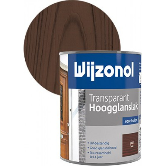 Wijzonol Hoogglanslak transparant (750 ml) teak (3120)