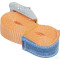 Spanband met klemgesp 25 mm. x 4,5 meter oranje 300 kg.