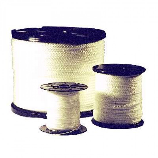 Touw nylon met kern (wit) 2 mm (per meter)