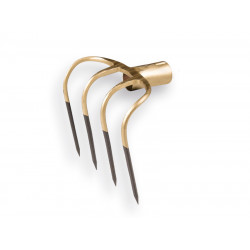 Mesthaak 4 tand met korte tanden en dul