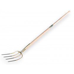 Mestvork 4 tands brons met 135 cm. steel