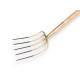 Mestvork 5 tands brons met 135 cm. steel Mestvork 5 tands brons met 135 cm. steel