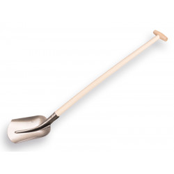 Aktieschepbats 1/2 met essen steel 100 cm.