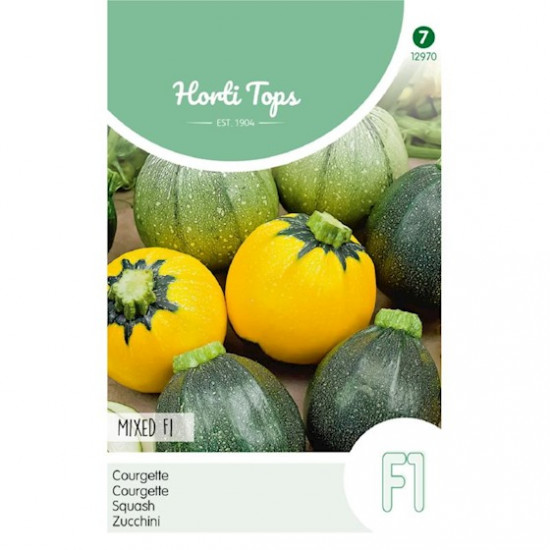 (22970) Courgette ronde soorten gemengd F1