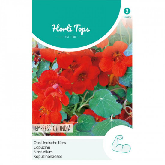 (48150) Tropaeolum / Oost-Indische kers Empress of India rood