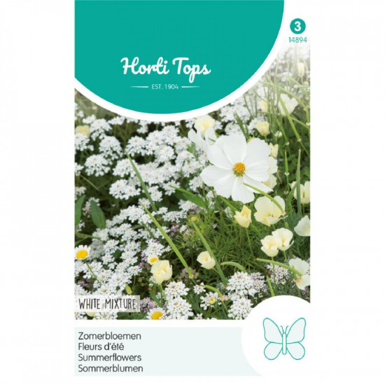 (48940) Zomerbloemen witte tinten