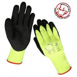 Werkhandschoenen 20308 Bull-flex thermo zwart-geel mt: XL
